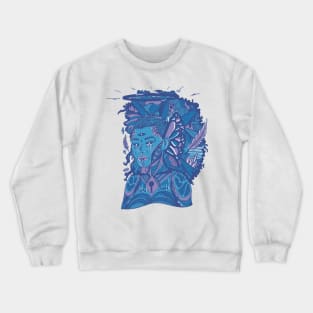 Mountain Blue Jupiter Cries Crewneck Sweatshirt